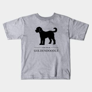Goldendoodle Black Silhouette Kids T-Shirt